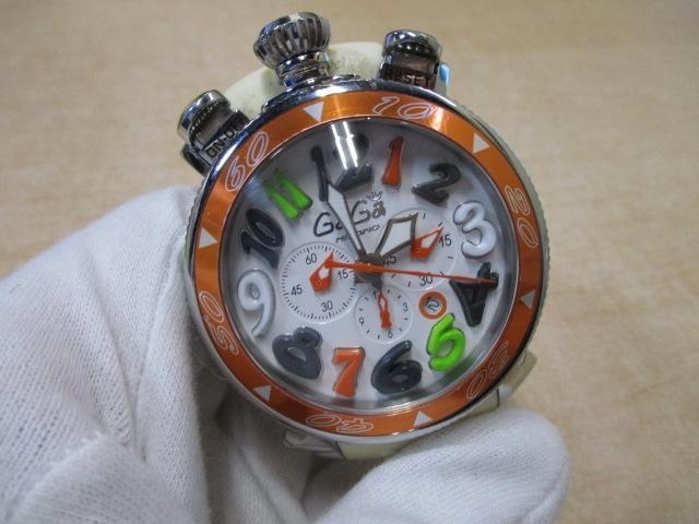ガガミラノ マヌアーレ クロノグラフ MM48 ブラジルGP メンズ腕時計ヤフオク