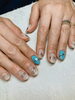 「ターコイズブルー【札幌市南区川沿 ネイルサロン nailsalon  Rubino】」