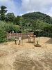 後ろの山々の緑が美しい地鎮祭の風景「【現場レポート】千葉県旭市｜地鎮祭を行いました。」