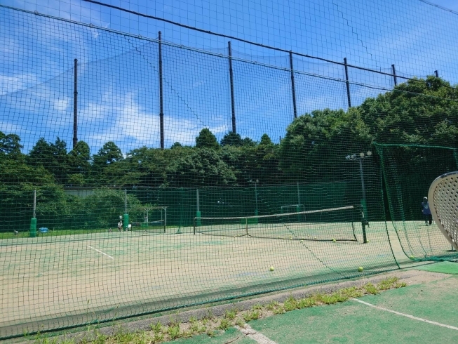 「真夏のテニスコート」