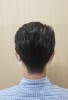 ツーブロック×刈り上げオールバックスタイル「【仙台駅前理容室/床屋/バーバーショップ/スキンフェードカット/ツーブロック】」