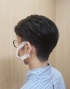 ツーブロック×刈り上げ前下がりスタイル「【仙台/駅前/北目町通り/床屋/理容室】30代、40代の男性におしゃれと癒しを‼️【個室/サロン/barbershop/バーバーショップ】」
