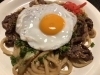 鉄板牛すき焼きうどん　1.180円「本日のおすすめ❣️」