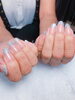 「ガラスフレンチ【札幌市南区川沿ネイルサロン nailsalon  Rubino】」