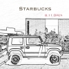 スターバックスとジムニー「まもなくOpen❣️」