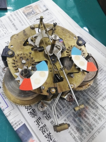 「セイコー、30日巻き柱時計の修理(^O^)／」