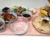 １２日の昼食（給食）はそうめんでした、薬味たっぷり「本日のお昼の給食&明日のメニュー」
