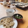 出石そば「海水浴のつもりが雨。でも逆に良かったかも。」