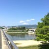 武庫川から望む西宮市内