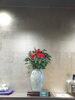 艶のあるグリーンに真っ赤が映える！「今回の定期花」