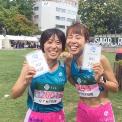 北海道マラソン　W入賞