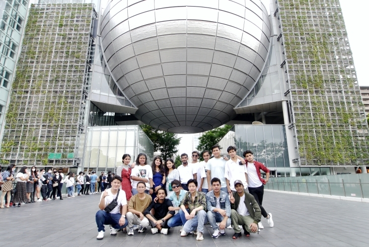 みんなで記念撮影「校外学習で名古屋市科学館へ行ってきました！ 留学生/日本語学校/名古屋市中区/イベント」