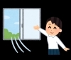 窓を開けて換気をしましょう「空気を入れ換える換気について」