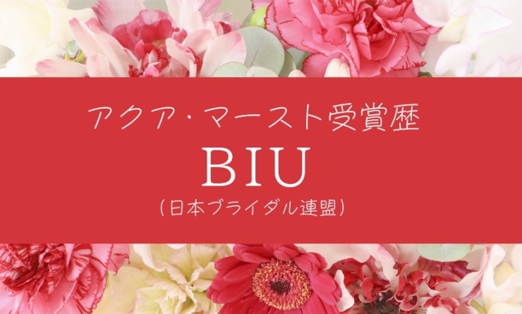 「✨2022年8月度　日本ブライダル連盟（BIU）より受賞！✨」