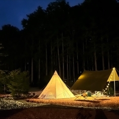 キャンプ場をベースに観光、温泉など楽しく過ごせます