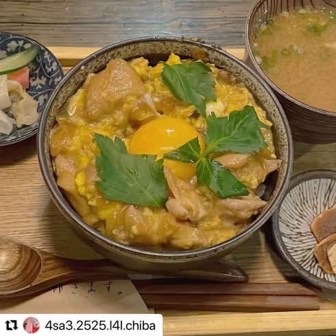 「ランチ　親子丼✨」