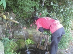 天然の給水所があります！