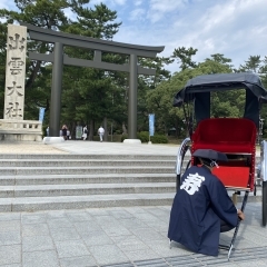 10/10 出雲祝言　人力車通ります