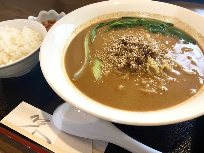 「【大田原ランチ】文明亭の濃厚！担々麺」