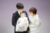 「COCOユニオンで　赤ちゃん　家族写真を　753ドレスでも　スタジオパック　」