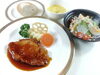 大山豚のトンテキ＆シーザーサラダ「   ○・。＊　週替わりアザレアランチ　＊。・○」