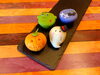 歳時和菓（ハロウィン）…４個入 １６００円「【１０月３１日はハロウィン】可愛いカボチャやおばけなどを模った、創作和菓子を期間限定で販売致します。」