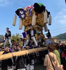「垣生小学校に本郷、町、山端（やまはな）太鼓台が集結！！」