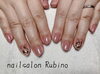 「薬指だけこっそりレオパードネイル【札幌市南区川沿 ネイルサロン nailsalon Rubino】」