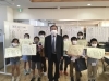 こども将棋大会表彰式後の　記念撮影「第２回　永作杯こども将棋大会を　盛況の内に開催できました。」