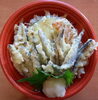 「明日の日替り弁当はきびなご天丼」