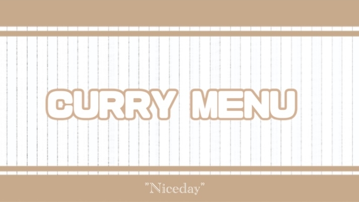 「Curry MENU」