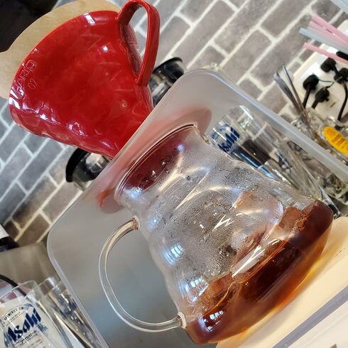 即冷アイスコーヒー♥️「即冷アイスコーヒー岡山 クレープ、岡山 喫茶店、駐車場あり、西大寺 観光、西大寺 特産、岡山東区 クレープ、テイクアウト」