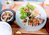 「週替わりランチは★こんがりチキンソテー★です」