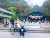 「出雲大社挙式前に花嫁人力車」