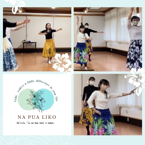 フラは手の動きで歌詞の内容を表す素敵なダンスです「那珂川市　フラダンス教室　とても和やかで楽しいクラスです！　体力づくりに、仲間づくりに！」