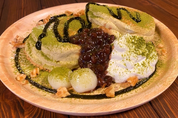 抹茶パンケーキ「【期間限定】マロン・抹茶パンケーキ」