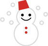 「12月1日、2日雪マーク(　˙-˙　)」