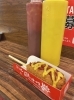 こちらはハットク。チーズびよーーーん。「コリアンタウン【まいぷれ・西京区・南区・編集部】」