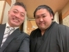 まげのない新竜勢さんとツーショット。「2025年大相撲5月場所。　　　　　　　　　　　　大相撲幕下力士「竜勢さん」引退。」