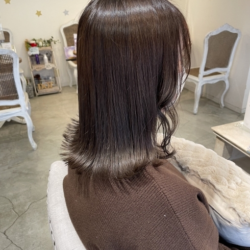 伊丹 美容室 dot.hair トリートメント「冬カラー❄️まろやかブラウン 伊丹 美容室」