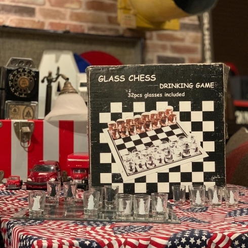 chess shot glass/【千葉、鎌ケ谷大仏から徒歩3分、アンティークや