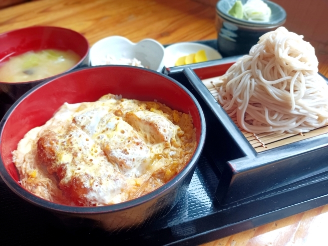 カツ丼✕蕎麦セット「ランチにはお得なセットメニューがオススメです♪」