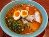 「寒い時にはやっぱりラーメン！魚沼市のらーめんあずま家さんでトマトの酸味と味噌の濃厚さがクセになる、トマ味噌らーめんいただきました！」