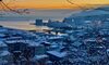 今朝の小樽港「Good morning Otaru」