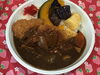 「本日のAランチは　チキンカツカツカレー」