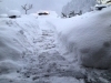 よー降った、、雪かき後「ドライバーの皆さん、ありがとう！」