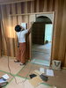 建具打ち合わせ中「高岡町の蔵リフォーム工事　No.9」