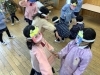 鬼の女子トークかと思いきや近距離豆まき！「「節分を行いました！おにはそと！ふくはうち！👹」」