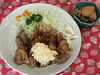 「本日のAランチは　チキン南蛮です。」