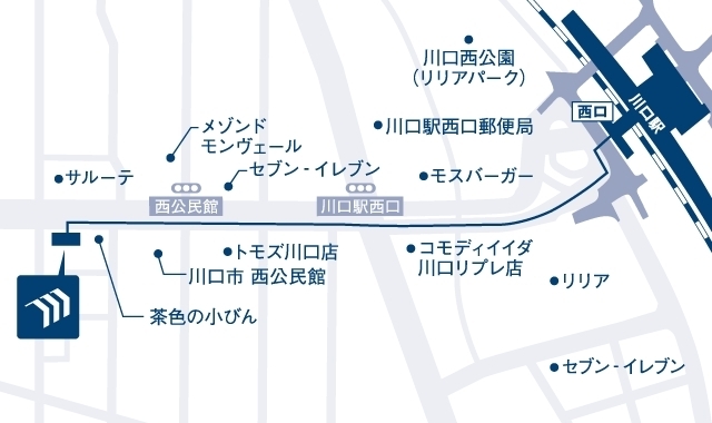 弊社は川口駅西口から徒歩7分　「川口市内の不動産査定を無料で行っておりますのでお気軽にご相談ください。中古戸建　中古マンション　土地等」